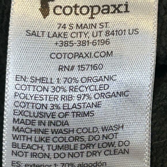 Cotopaxi llama logo men's green logo hoodie woods color sweatshirt size S - Picture 10 of 11